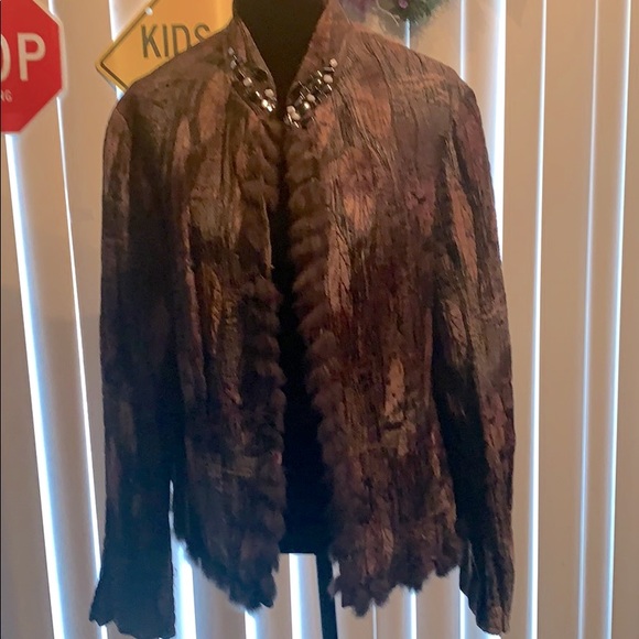 Passion Concepts fur-trimmed dress jacket - Picture 1 of 8